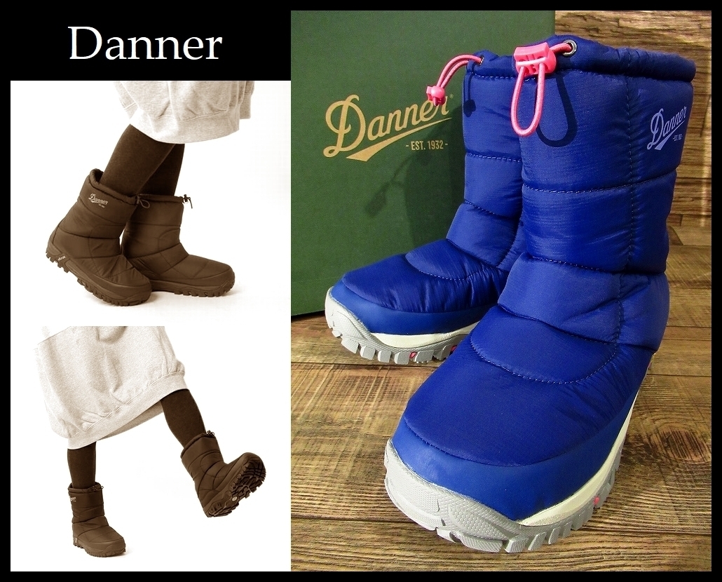 送料無料 新品 Danner ダナー D120024 FREDDO B200 フレッド 防水 保温 シンサレート ウィンター スノー ブーツ NAVY/PINK 25.0cm ⑥
