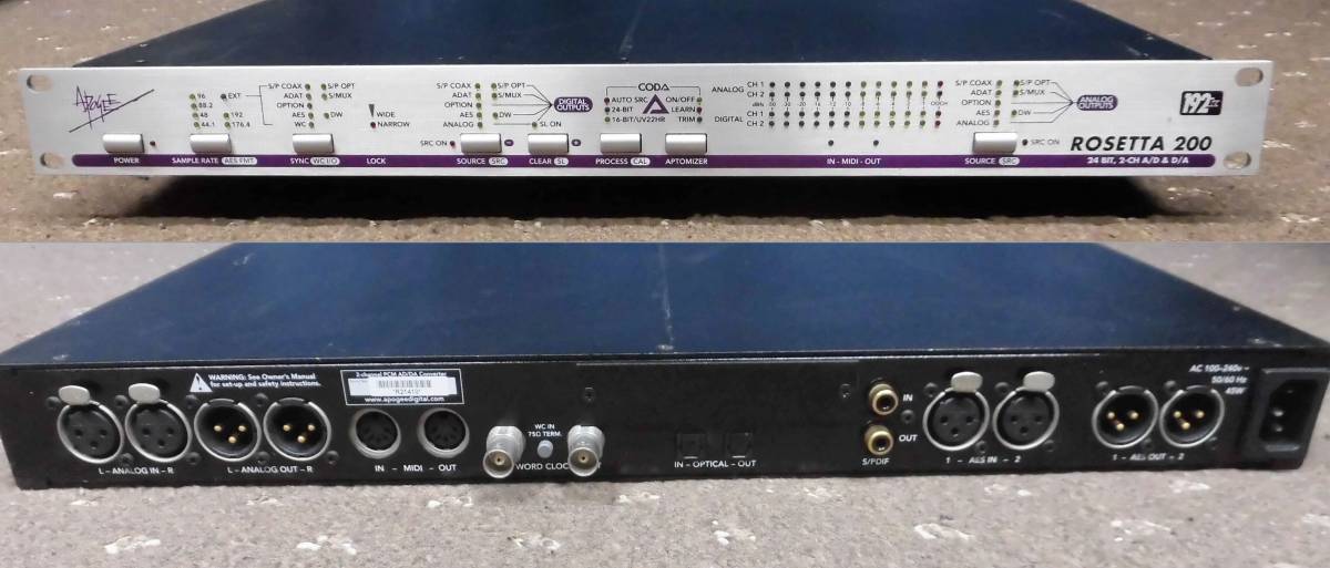 Apogee ROSETTA 200 2-ch 24bit 192kHz AD/DA Converter umbandung.ac.id