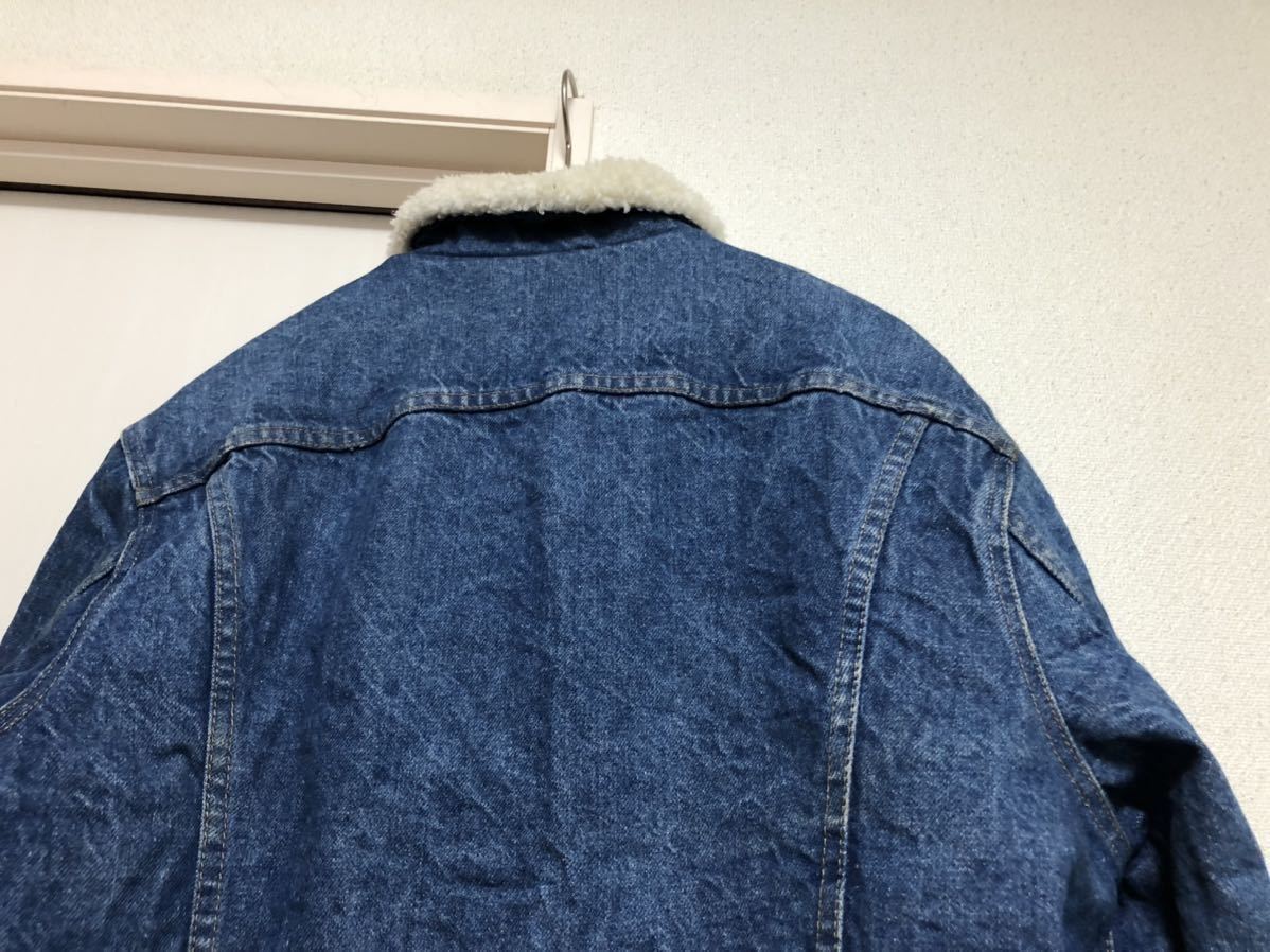 79年10月製 70sヴィンテージ！MADE IN USAアメリカ製リーバイスLevi's 70605-0213デニムジャケット裏ボアジージャン ボアJKT size40 工場52_画像10