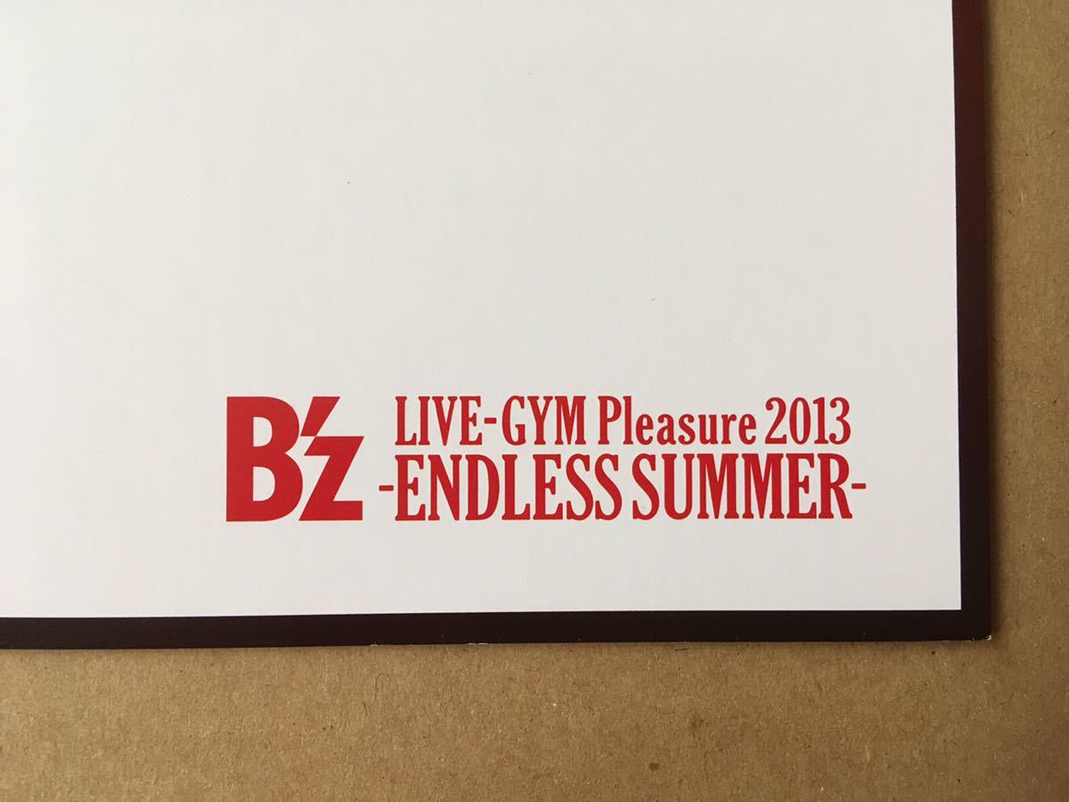B'z 直筆サイン色紙 LIVE-GYM Pleasure 2013 ENDLESS SUMMER 松本孝弘