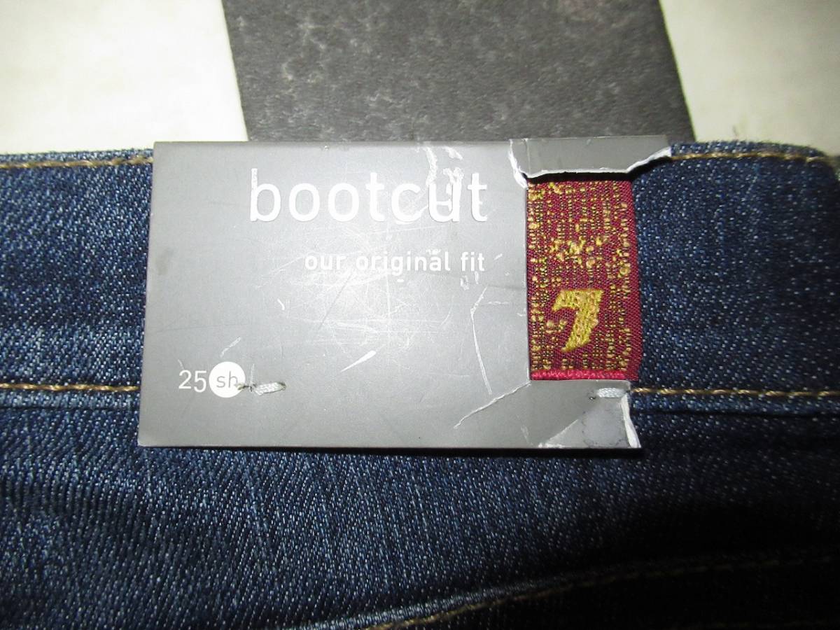 ★セブンフォーオールマンカインド★新品未使用　USA製　25　boot cut our orijinal fit ローライズブーツカット_画像5