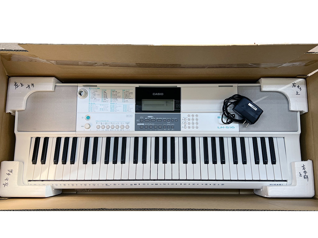 ☆CASIO LK-516 デジタルキーボード 楽々らくキーボード カシオ　管理番号[F0-1166]