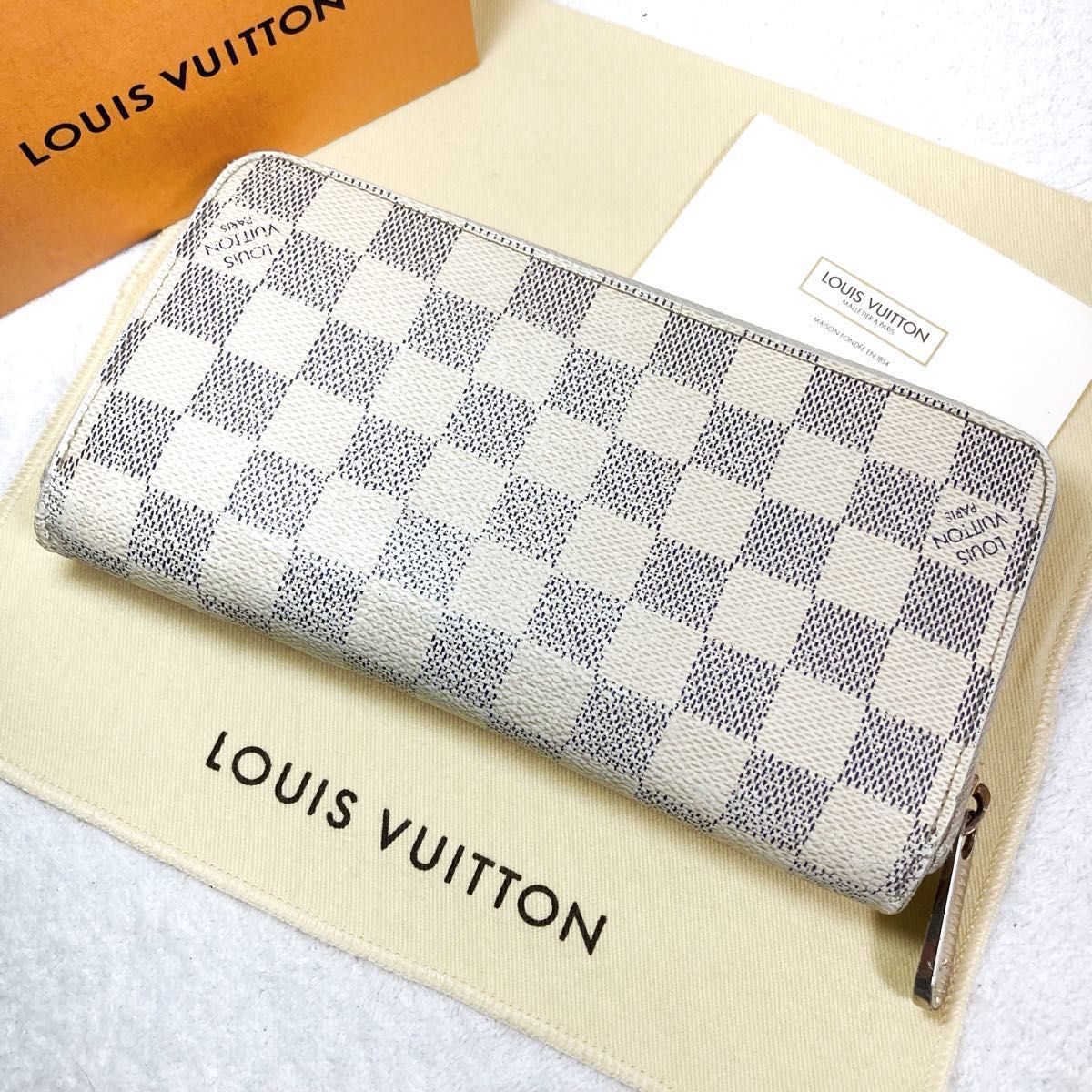 LOUIS VUITTON ルイヴィトン ジッピーウォレット ダミエ アズール 長