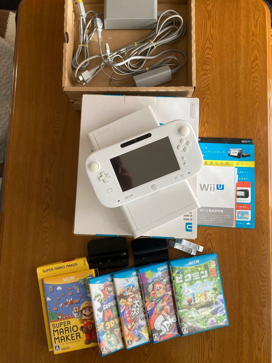 Wii U プレミアムセット 32GB shiro WUP-S-WAFC ソフト5本付き