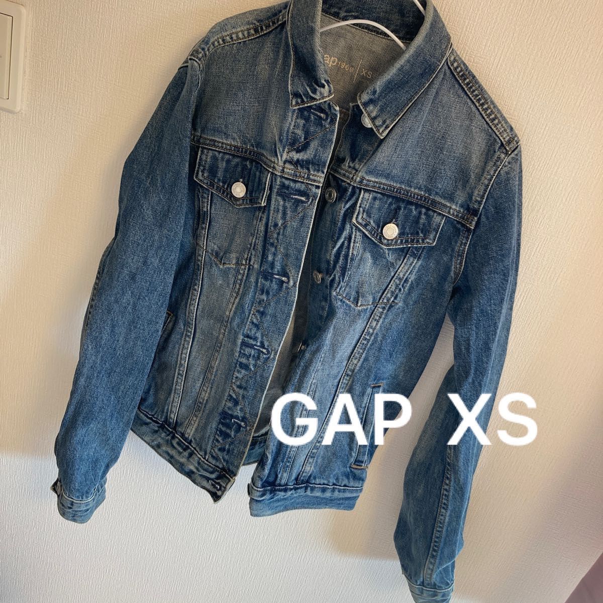 GAP XS  デニムジャケット Gジャン インディゴ ヴィンテージ 古着 古着女子 キッズ 160 かっこいい