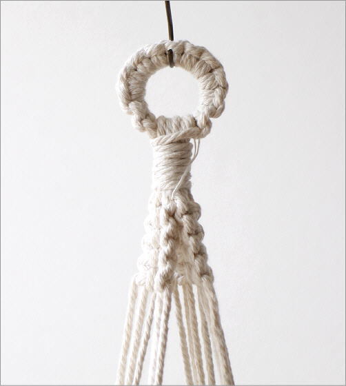 mak lame basket stylish pot cover planter cotton rope hanging ornament natural mak lame hanging basket L