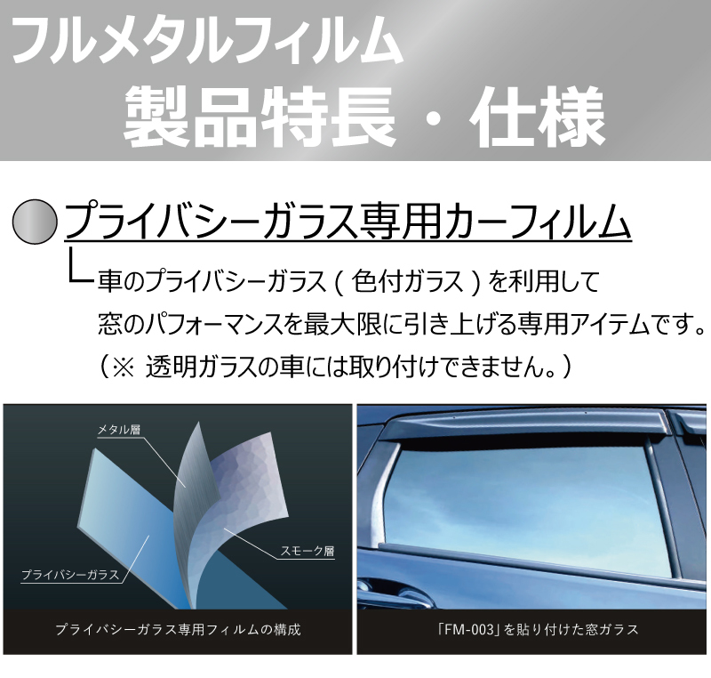 フルメタルフィルム 高品質 遮熱仕様 ハイゼット/ハイゼットカーゴ (300系) カット済みカーフィルム リアセット_画像5