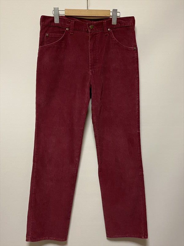 ★USED/LEE/CORDUROY PANTS/STRAIGHT/DARK RED/MADE IN USA/リー/ストレート/コーデュロイ/３３インチ/えんじ/アメリカ製/古着★_画像1