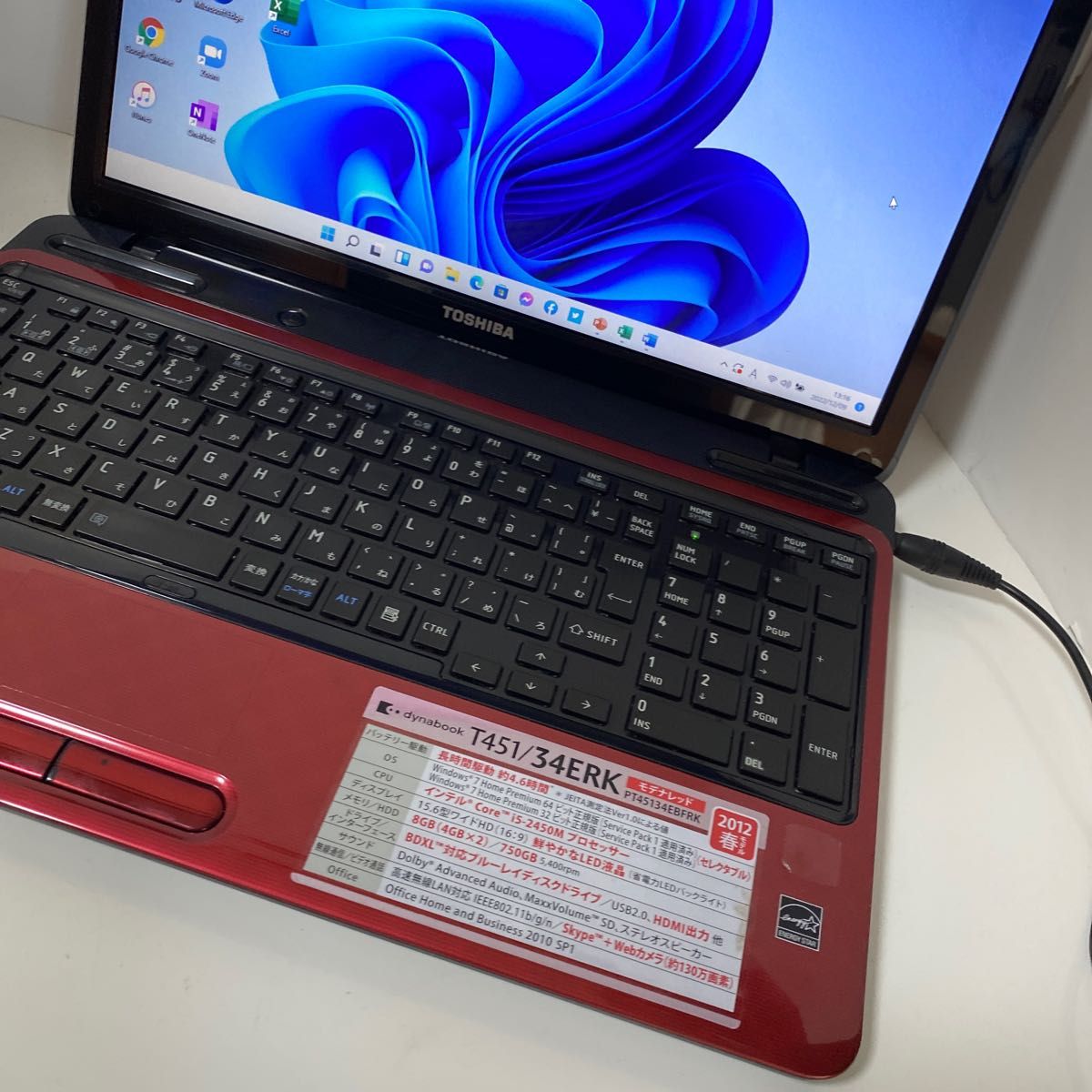 TOSHIBAノートパソコンcore i5メモリ8GWindows11オフィス付き｜PayPay