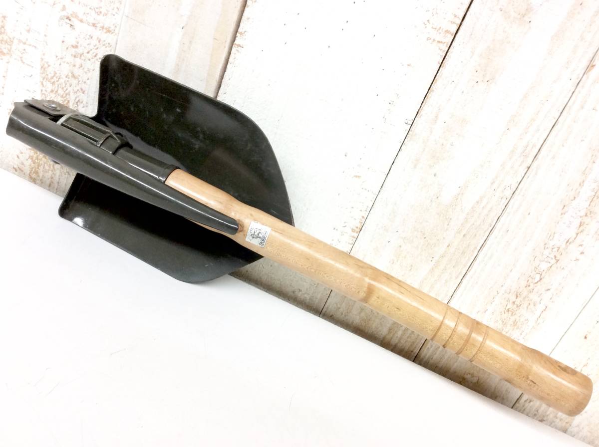 [ folding shovel 3 point together ] gold Zojirushi NOJIMApapi- hoe attaching storage size 450mm/460mm/245mm new goods secondhand goods portable the US armed forces military 