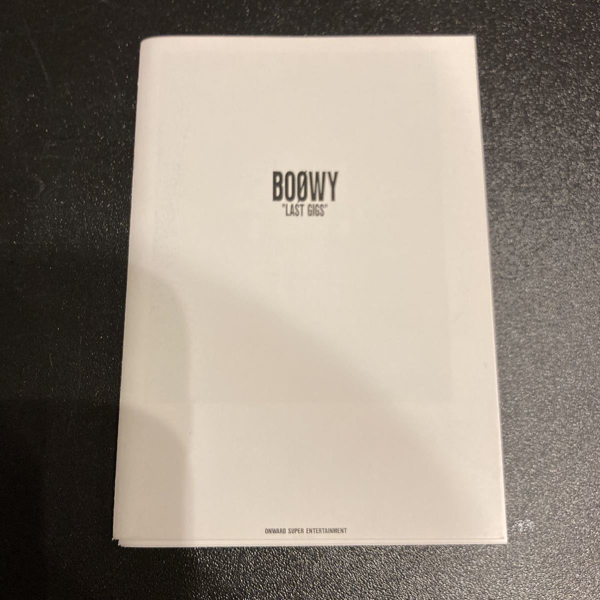 初売り BOOWY LAST GIGS ミニ パンフレット 氷室京介 布袋寅泰