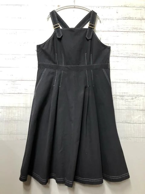 新品☆5L♪黒系♪ミーアMIIAサロペットスカート♪カジュアルガーリー☆e630_画像2