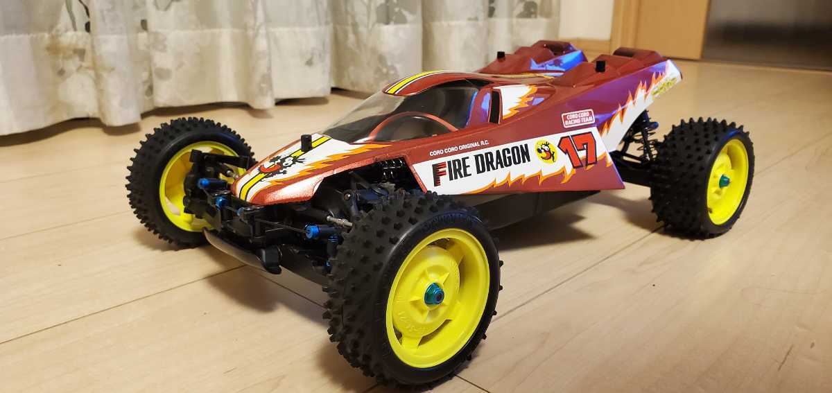 塗装済 未使用】タミヤ ファイヤードラゴン ボディ TD4 カット済 塗装済 未使用】タミヤ ファイヤードラゴン ボディ TD4 カット済