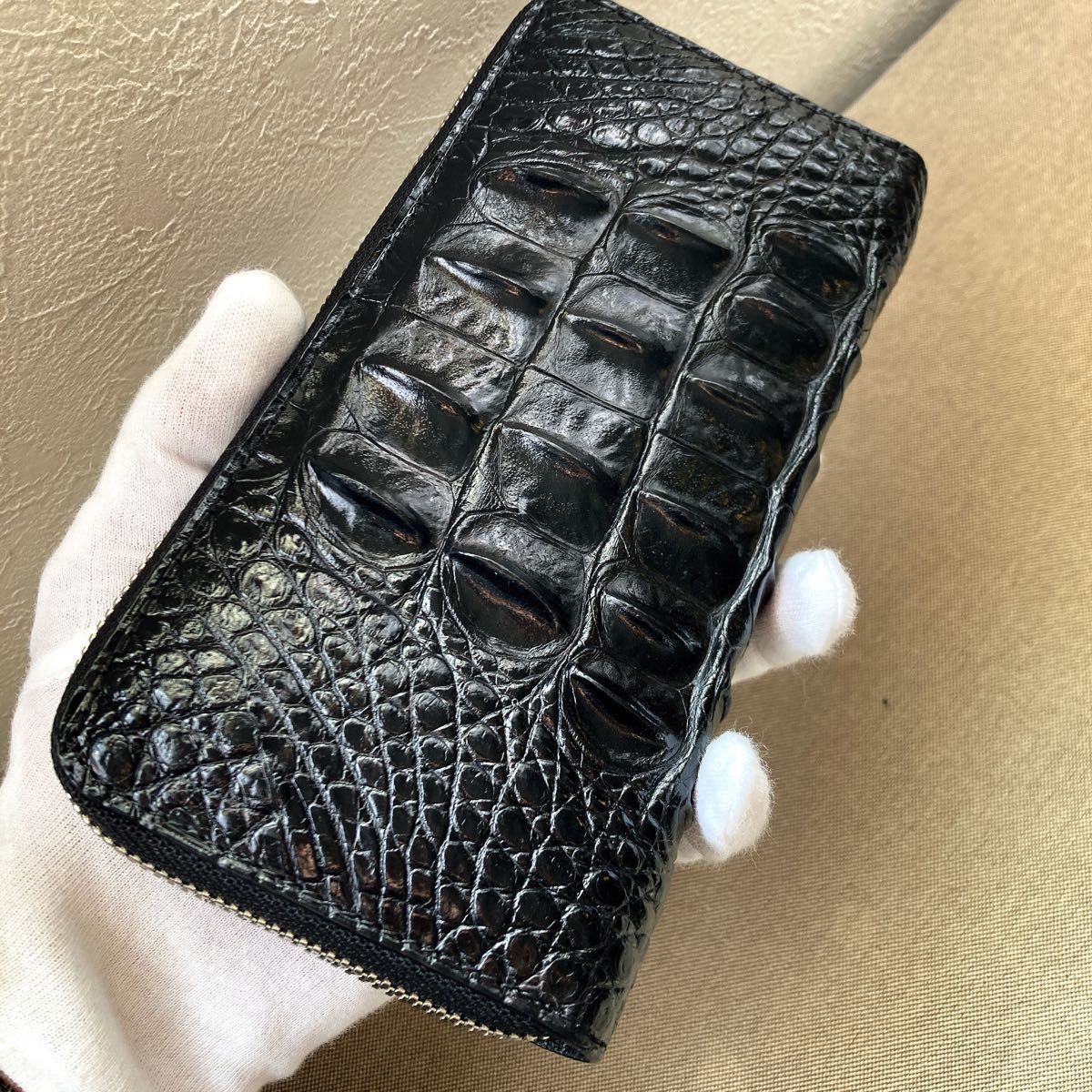 超歓迎された】【超歓迎された】クロコダイル クロコ 長財布 レッド