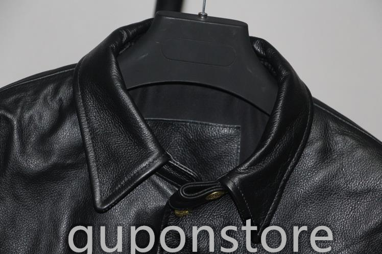  bargain sale! original leather guarantee kau hyde reissue 50\'s driving coat leather jacket black size selection possible car coat brake man cow leather 