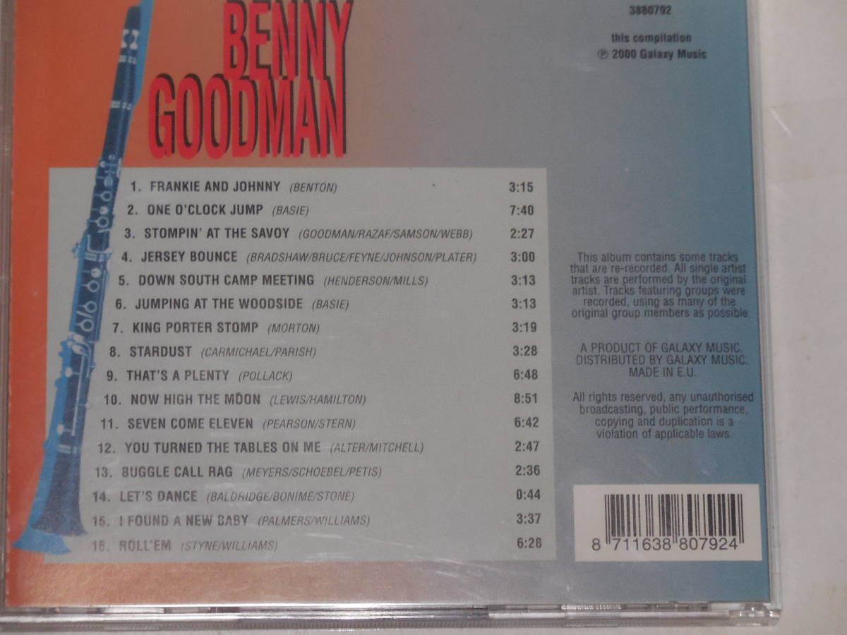 【１CD】ベニー・グッドマン グレイテスト・ヒッツ / BENNY GOODMAN-GREATEST HITS / クラリネット_画像3