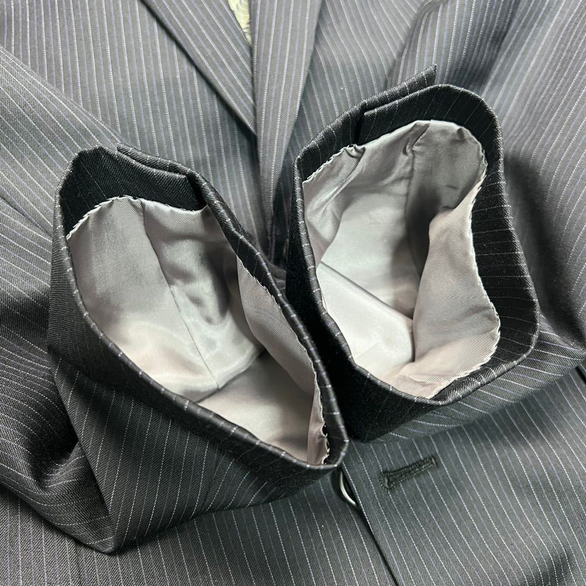 ポールスミス 【現行モデル】 Paul Smith london スーツ セットアップ ゼニア マルチストライプ ドット 水玉 ermenegildo zegna メンズ M