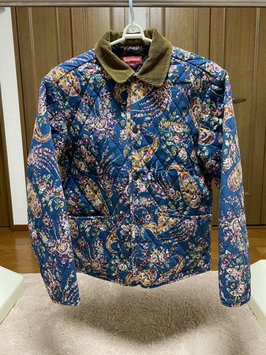 超目玉 【 青 】Supreme Quilted Paisley Jacket - 通販 - www