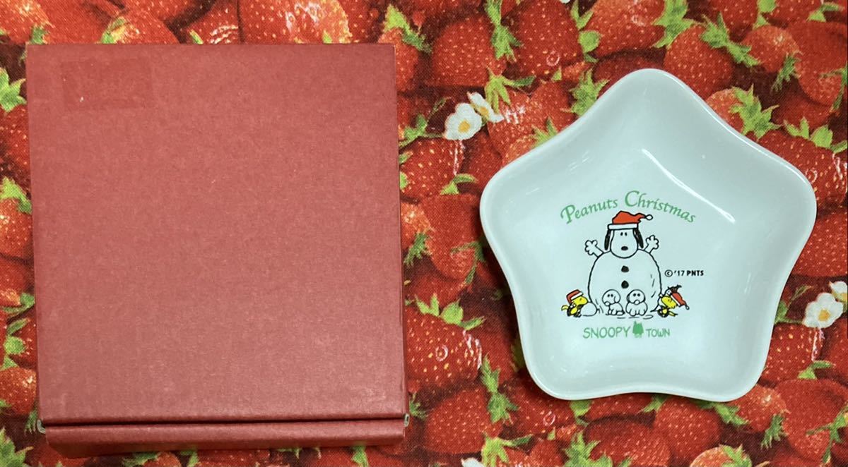 Snoopy Mini Plate Aear Anut Christmas Limited 200 блюд