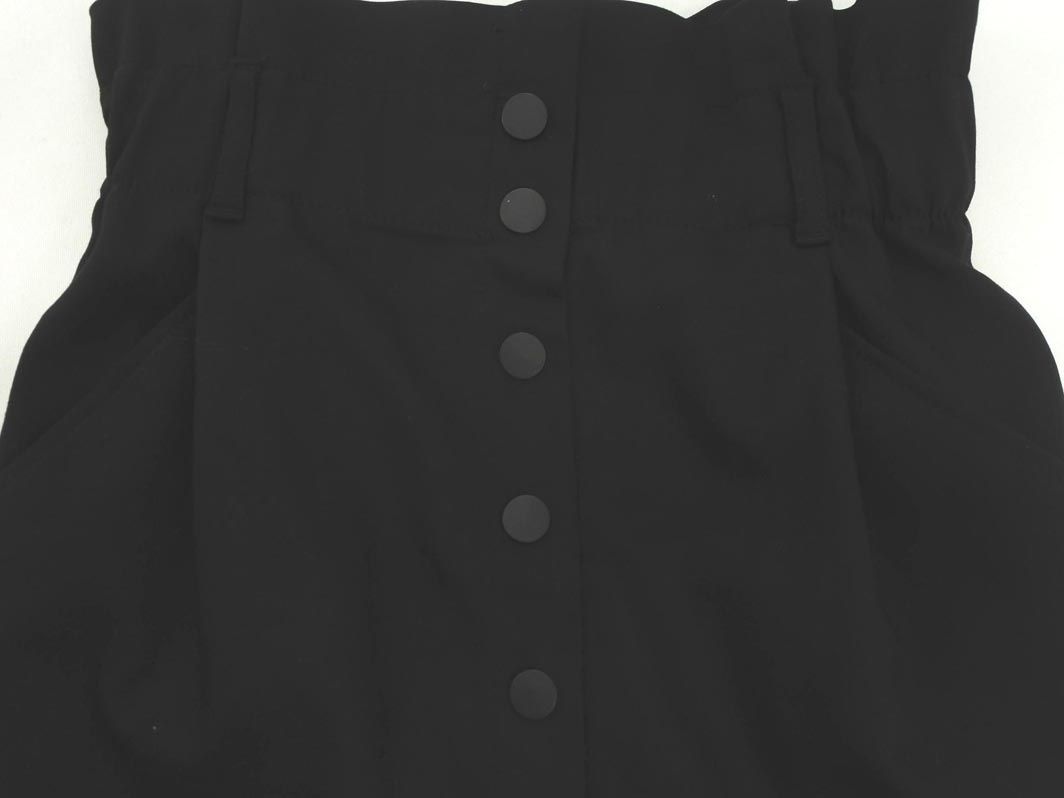 ZARA TRF ザラ トラファ ハイウエスト フロントボタン スカート sizeS/黒 ■■ ☆ clb3 レディース_画像2