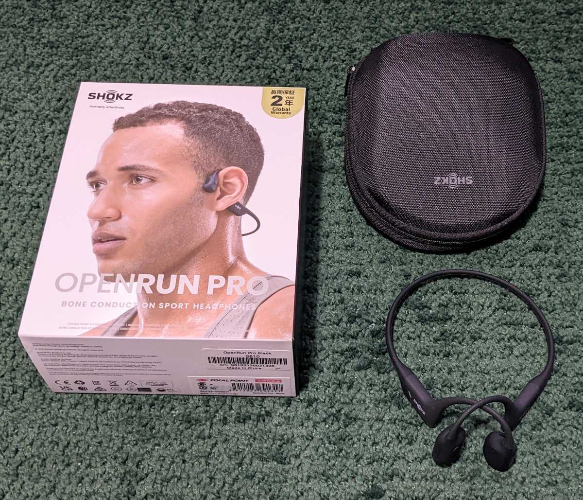 骨伝導イヤホン Shokz OpenRUN SKZ-EP-000003 - スマホアクセサリー