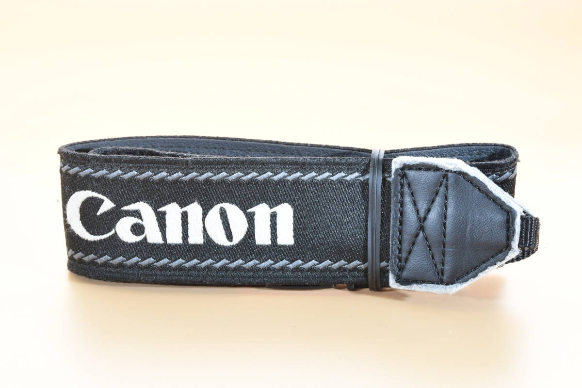 【純正・希少】Canon キャノン カメラ　ストラップ グレー（k-278）_画像1