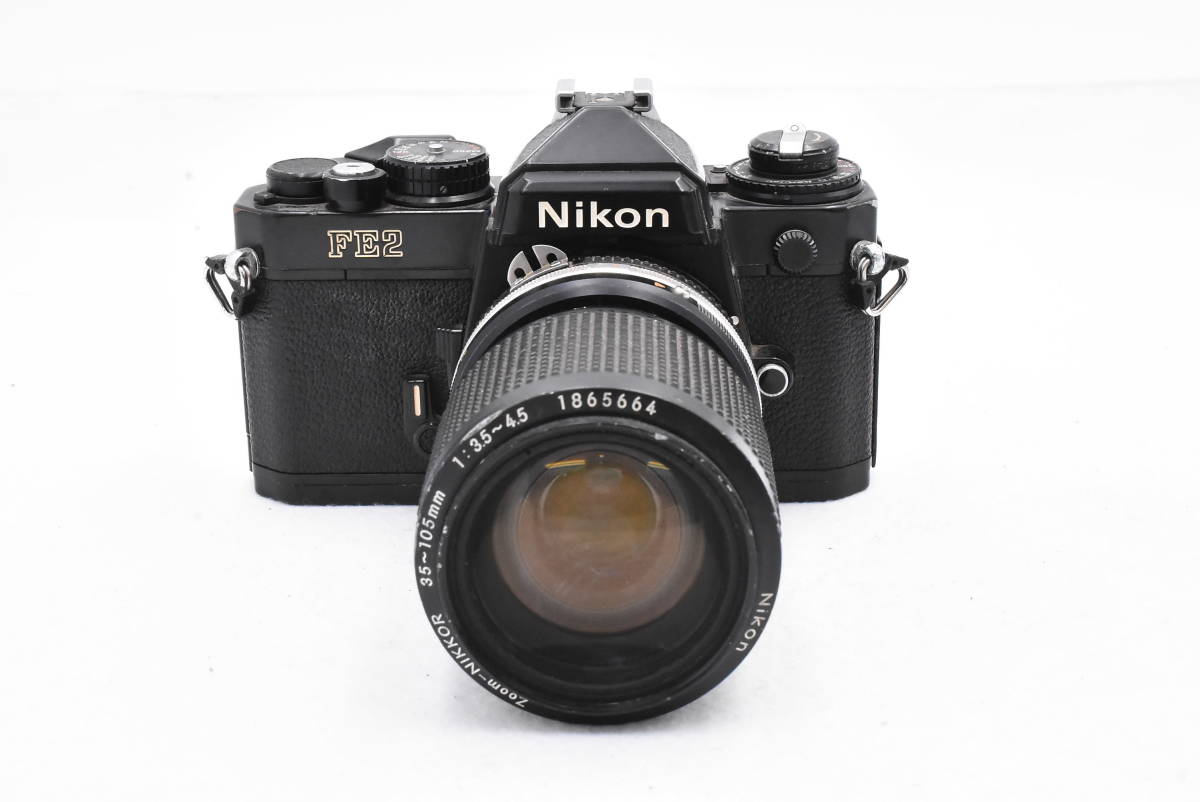 Nikon ニコン FE2 ブラック フィルムカメラ + Ai-S Zoom-NIKKOR 35