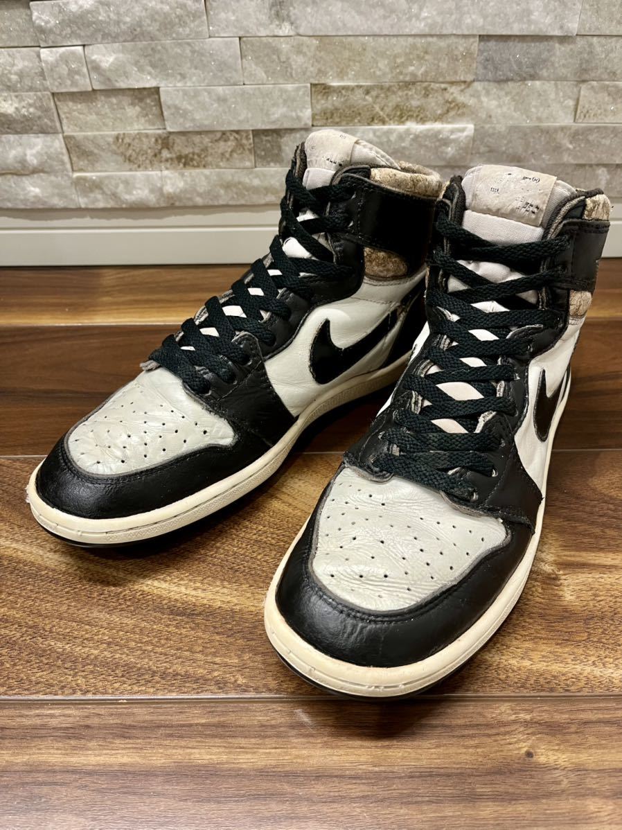 無地・新色登場! jordan1 85年 黒白 オリジナル - 通販