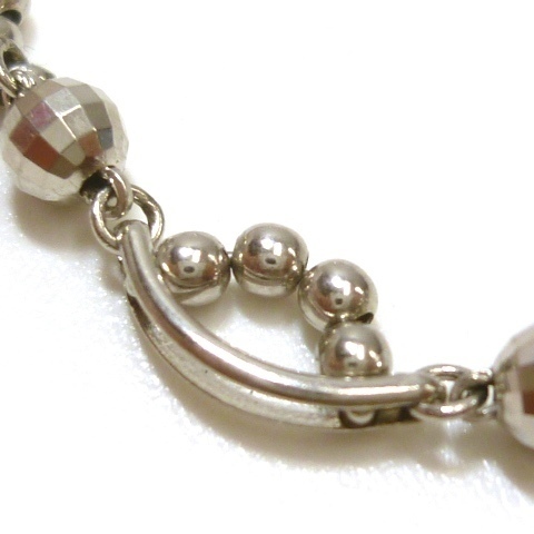J◇Pt850 豪華なボリューム！ プラチナ デザイン チェーン ネックレス 39cm Platinum Chain necklace_画像3