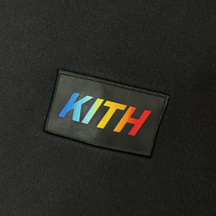 KITH × adidas キス × アディダス パーカー センターロゴ 刺繍 ラバー