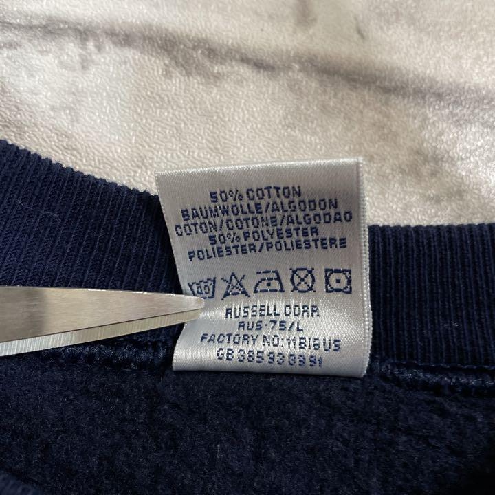 JERZEES ジャージーズ スウェットトレーナー 地名刺繍 ヴィンテージ 輸入品 冬服 秋服 プルオーバー ヴィンテージ US古着 花
