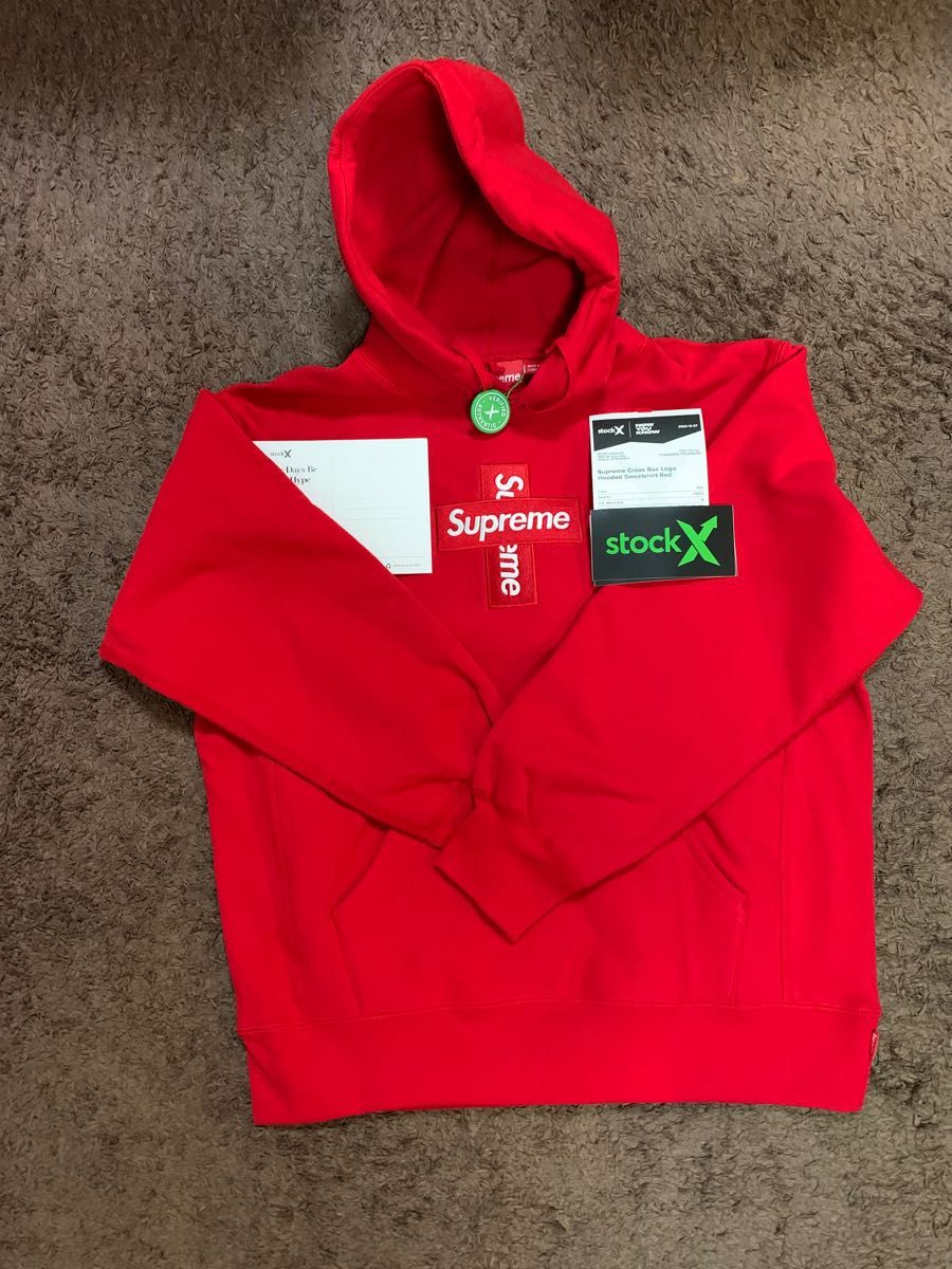 Supreme Cross Box Logo Hooded Sweatshirt