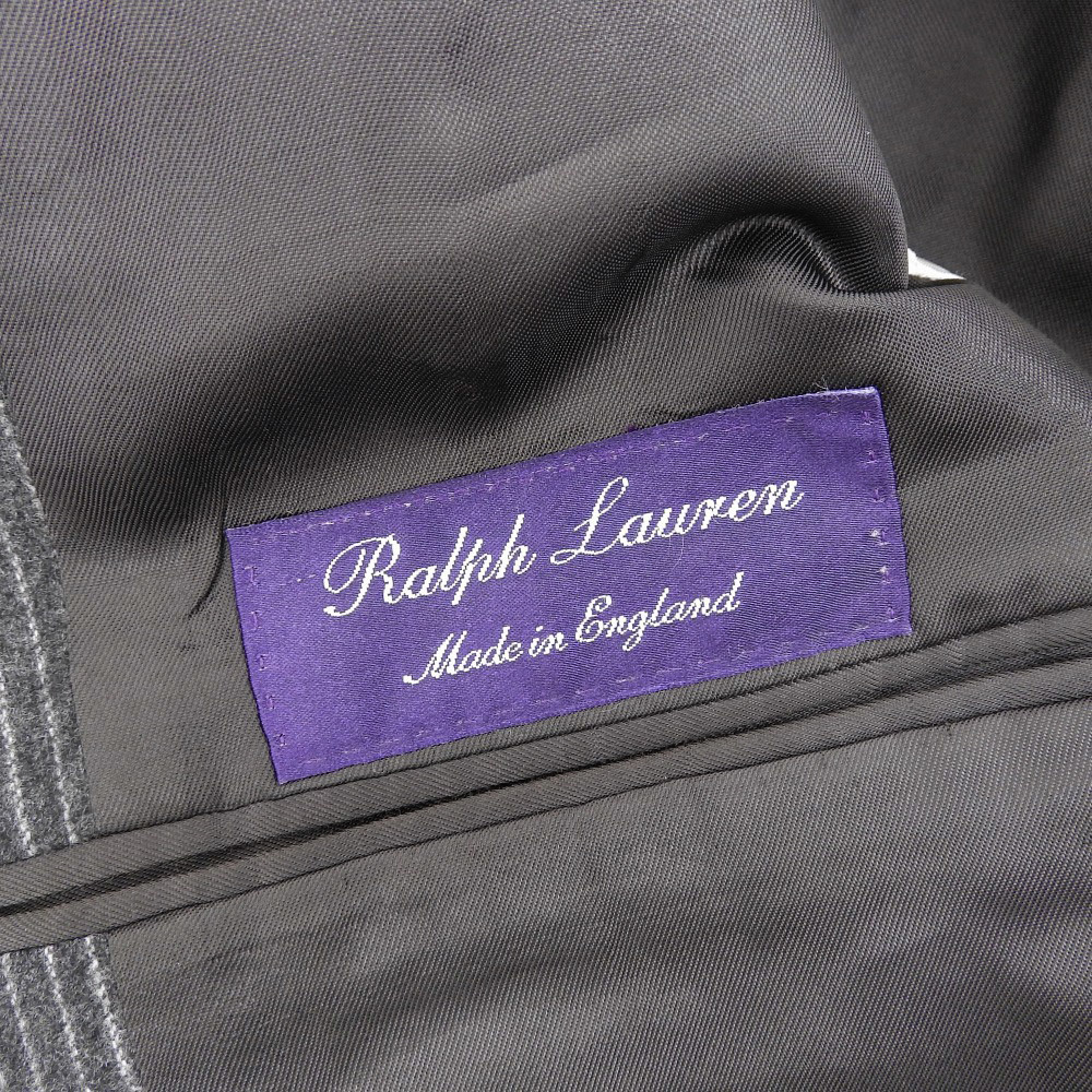 上美品 ラルフローレン パープルレーベル イングランド製 フランネルウール100％ 2つボタン スーツ A6 メンズ 48_[ラルフローレンパープルレーベル]スーツ