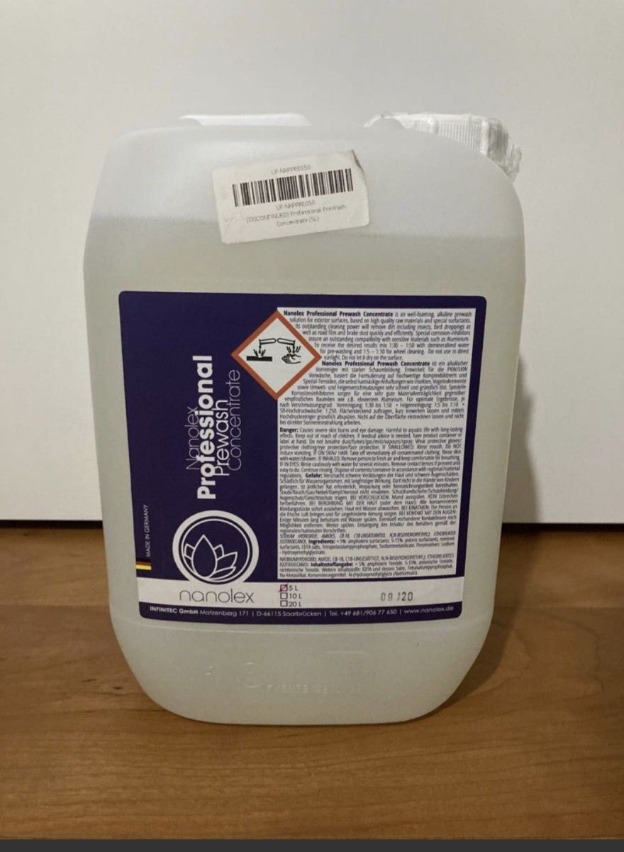 ナノレックス NANOLEX PROFESSIONAL PREWASH CONCENTRATE 5L