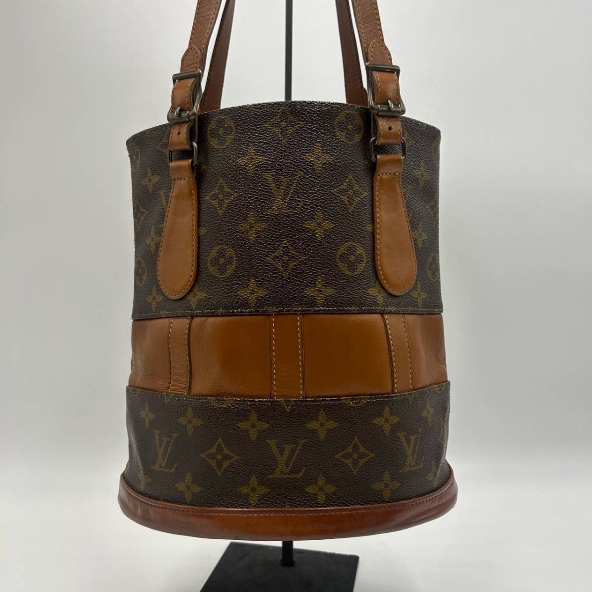 ダブル/ミストブルー LOUIS VUITTON ヴィトン USA限定 バケット