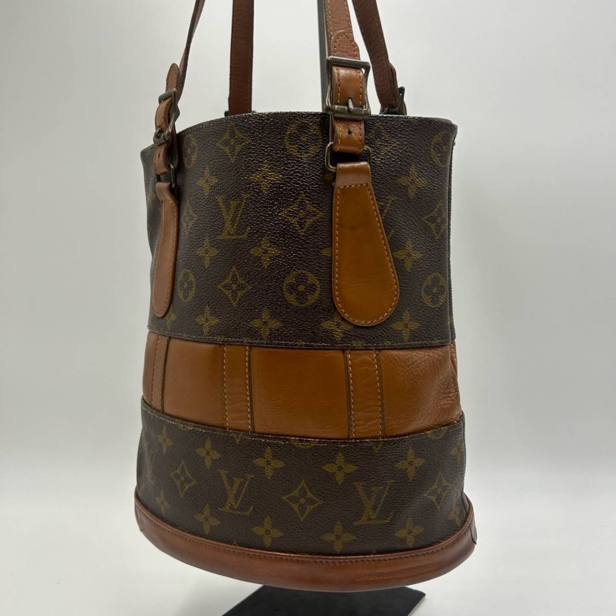 ダブル/ミストブルー LOUIS VUITTON ヴィトン USA限定 バケット