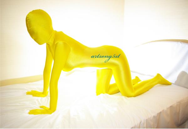 ☆ 男性サイズ・イエロー全身タイツ ☆ ZENTAI、コスプレ、戦隊の画像2