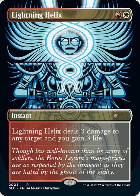 MTG ■金/英語版■ 《稲妻のらせん/Lightning Helix》★FOIL★ Secret Lair SLD_画像1