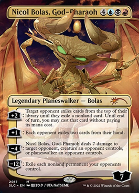 MTG ■金/英語版■ 《王神、ニコル・ボーラス/Nicol Bolas, God-Pharaoh》★FOIL★ Secret Lair SLD_画像1