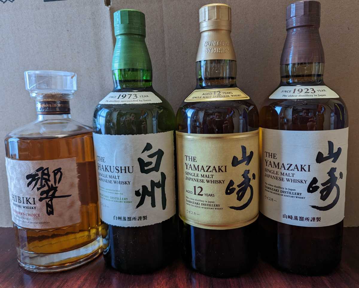 クリアランスセール サントリーウイスキー山﨑NV.山﨑12年.白州NV.白州