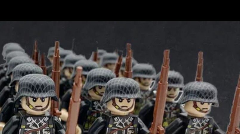 ドイツ軍ミニフィグ　LEGO互換　匿名配送　レゴブロック　誕生日プレゼント　インテリア　ミリタリー　ライフル　冬休み　お年玉