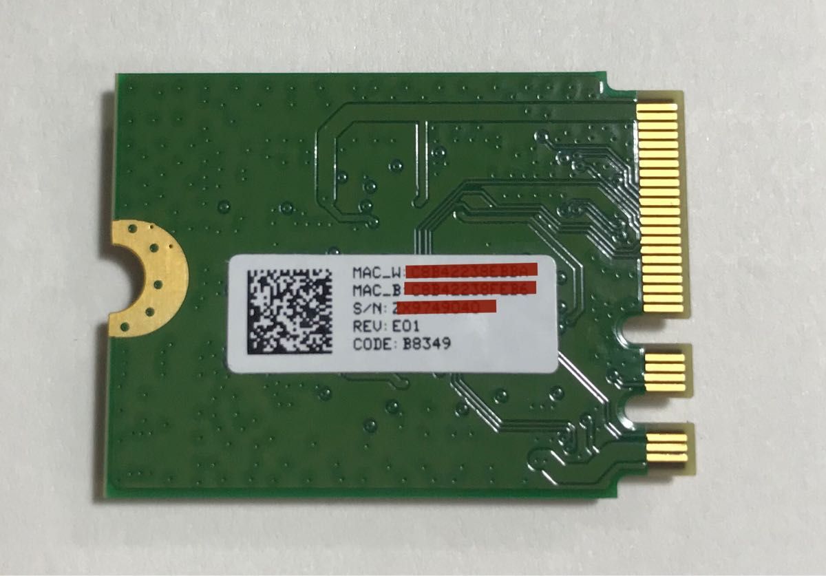 Qualcomm Atheros QCNFA344A Bluetooth 4.1 M.2 無線LANカード 「新品」