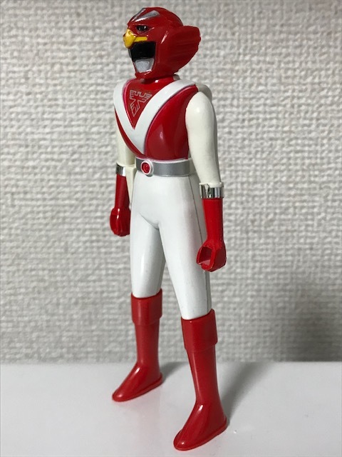  подлинная вещь 1988 год Robin сделано в Японии Choujuu Sentai Liveman Live man сплав красный Falcon фигурка Amemiya ... большой . Squadron герой retro редкий 