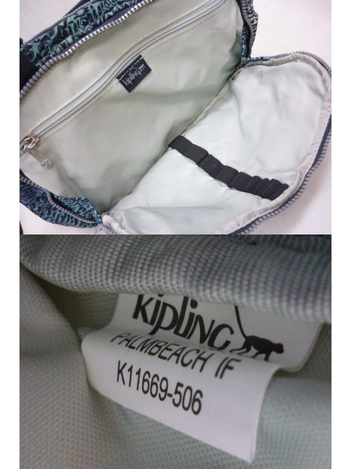 KIPLING Kipling нейлон ручная сумочка cosme сумка оттенок голубого PALMBEACH плечо нет K11669-506 *①