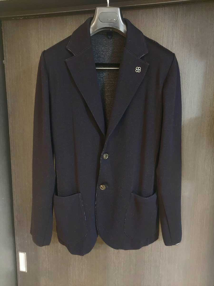 22AW新作 ラルディーニ / LARDINI / ニット ジャケット ネイビー 9,1万
