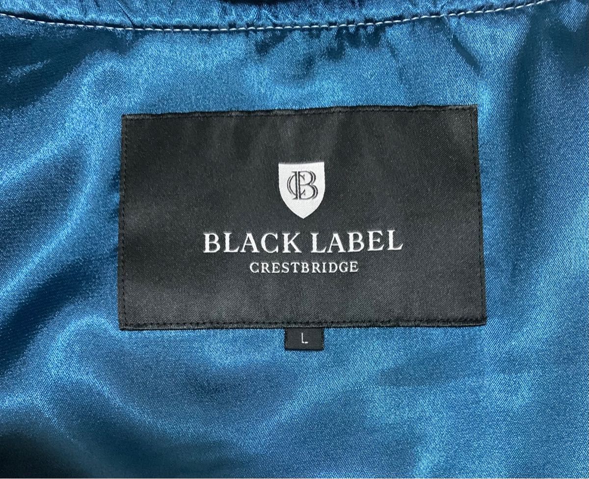 BLACK LABEL CRESTBRIDGE スカジャン 刺繍入りサテンスカジャン　サテン