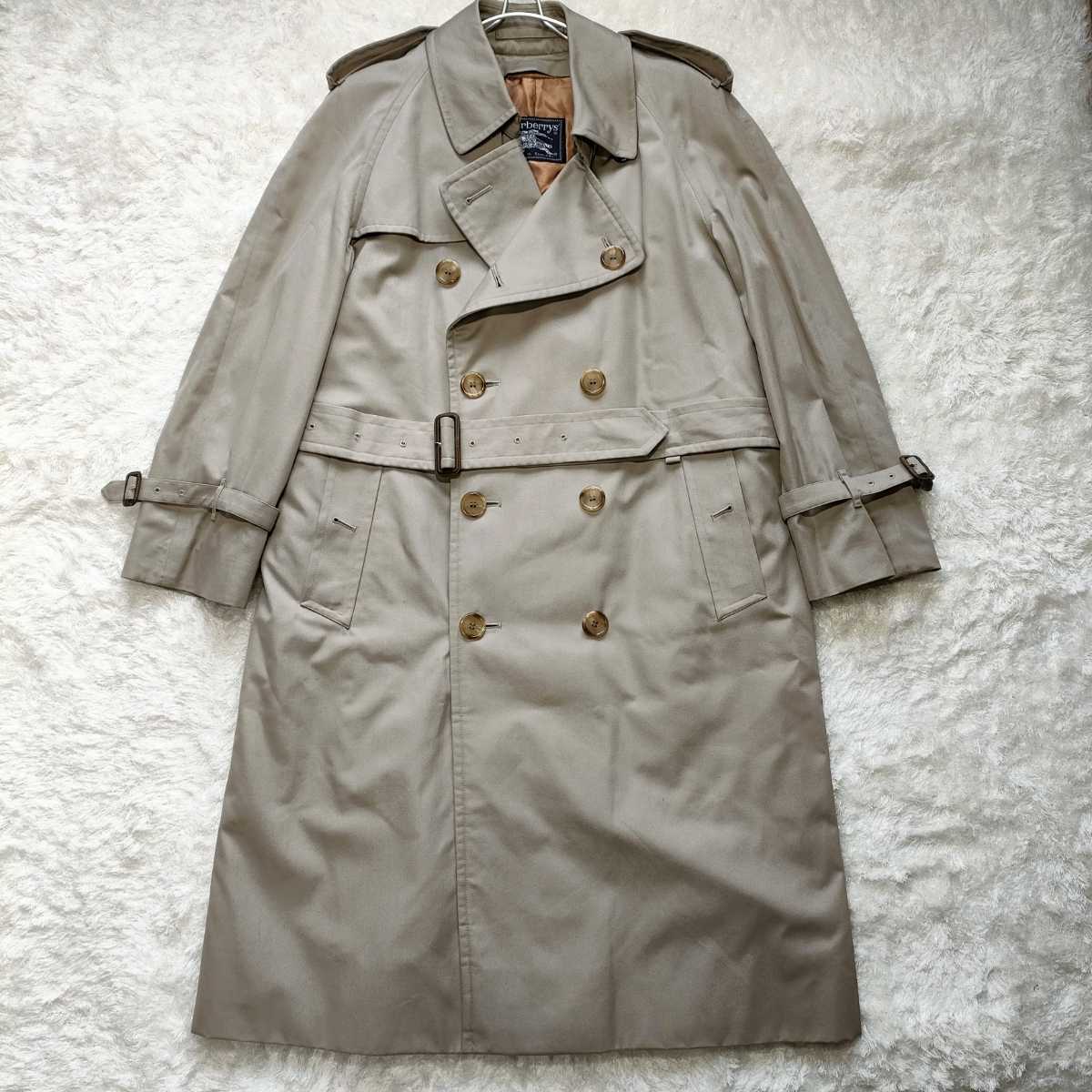 80s】状態良好 BURBERRY バーバリー トレンチコート ウールライナー付