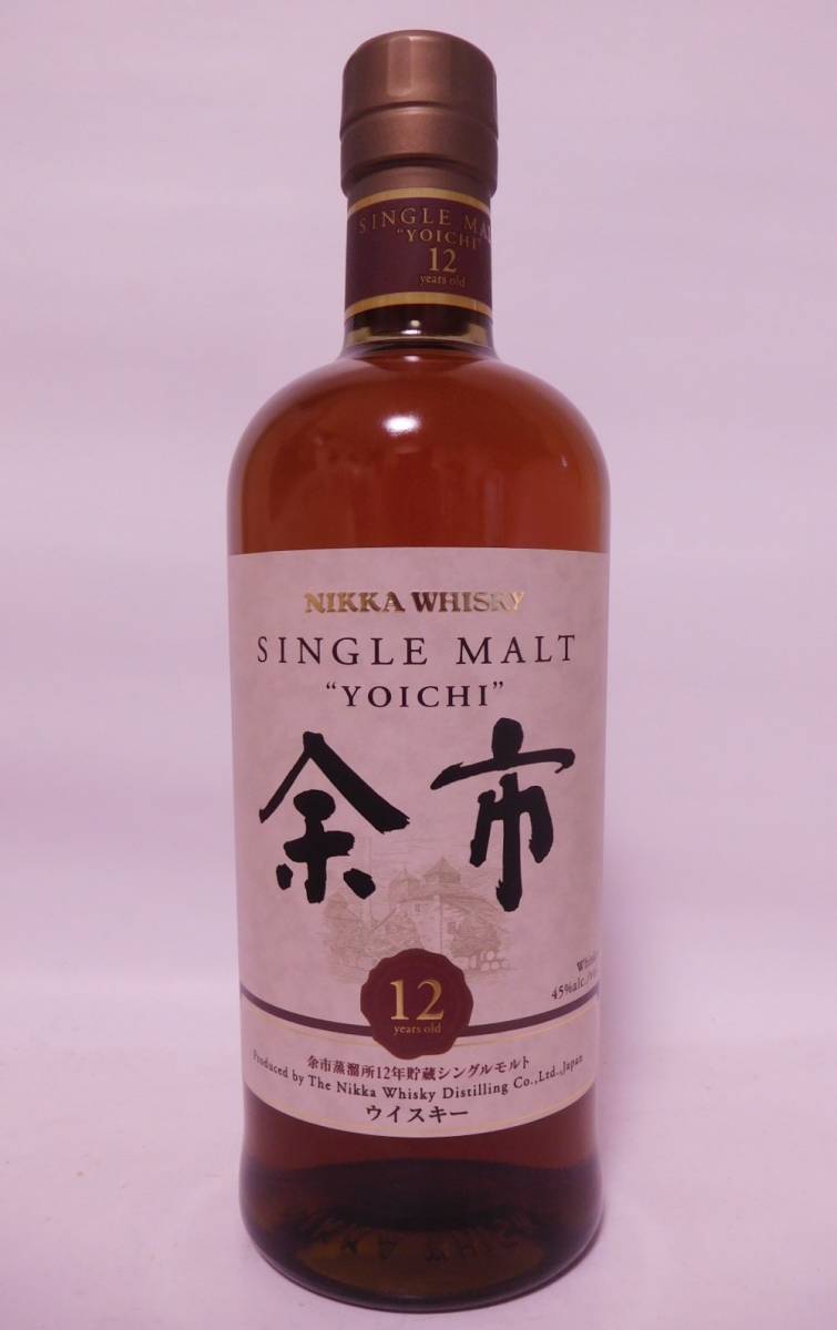 ★古酒☆ ニッカ　シングルモルト　余市 12年　700ml 45％ ☆ NIKKA WHISKY Single Malt - Yoichi 12 years old ★_画像1