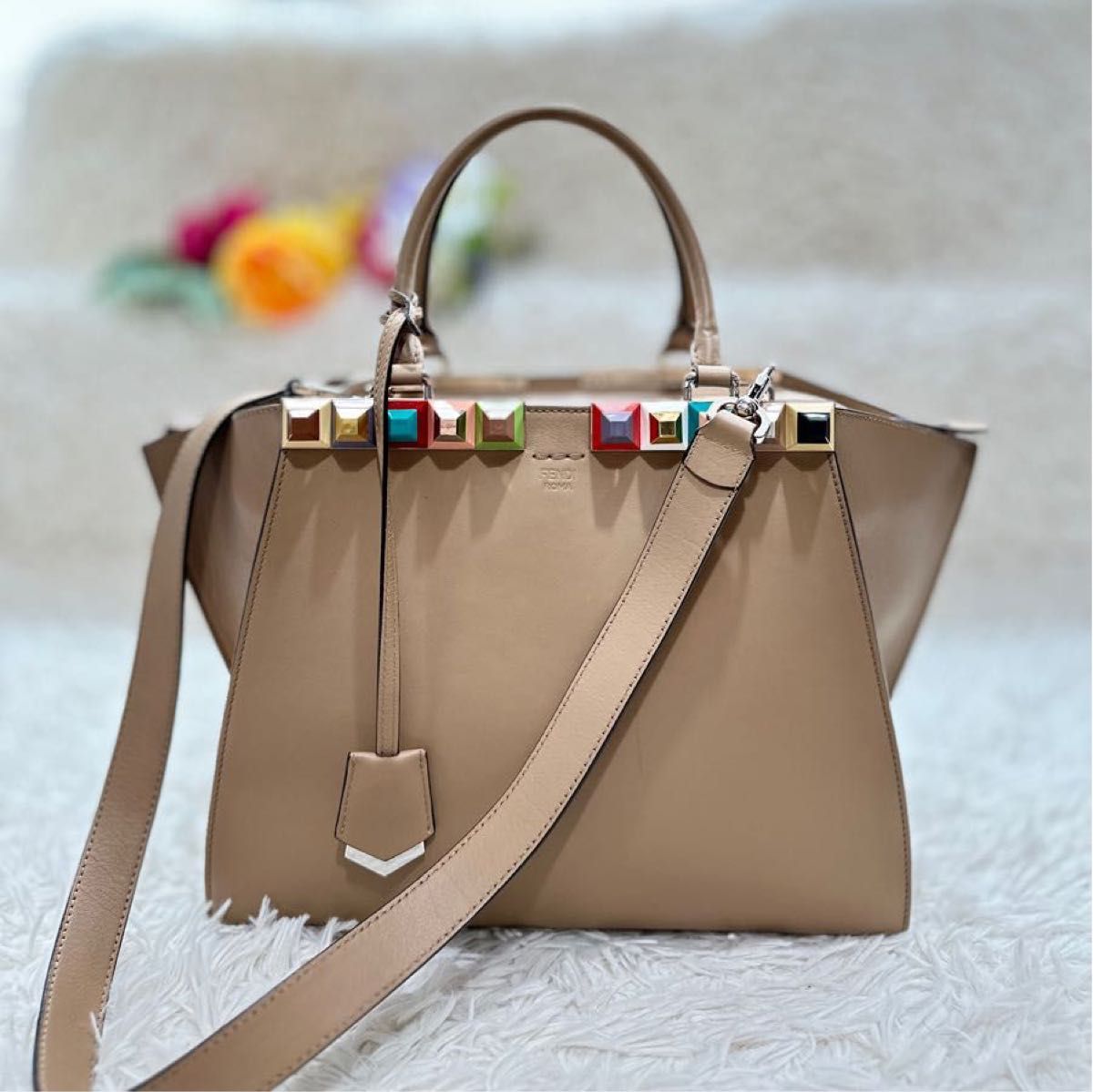最安値級価格 fendi アプリコット プチトロワジュール トロワジュール