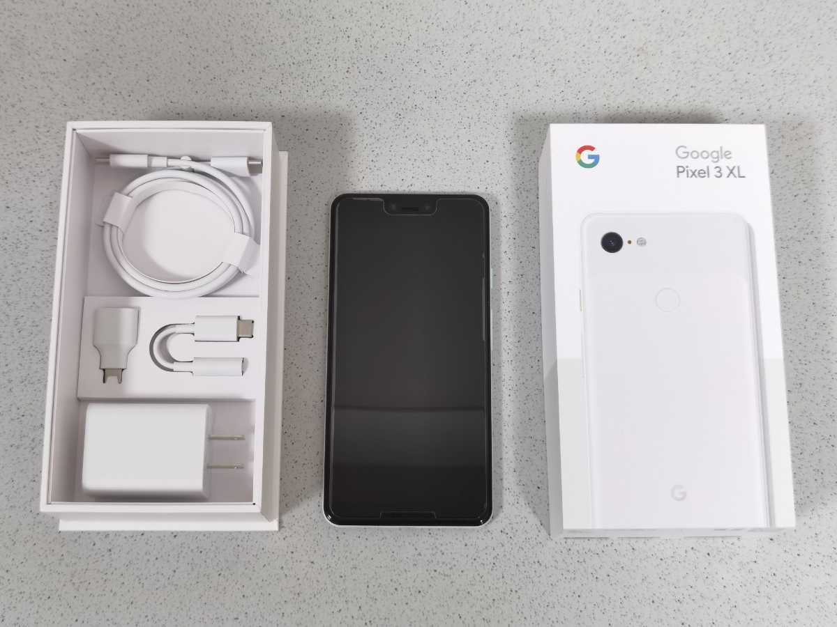 超美品 Google Pixel 3 XL Clearly White ホワイト 128GB SIMロック
